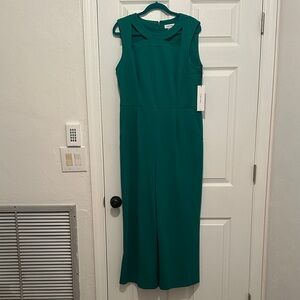 Sleeveless Teal Jumpsuit